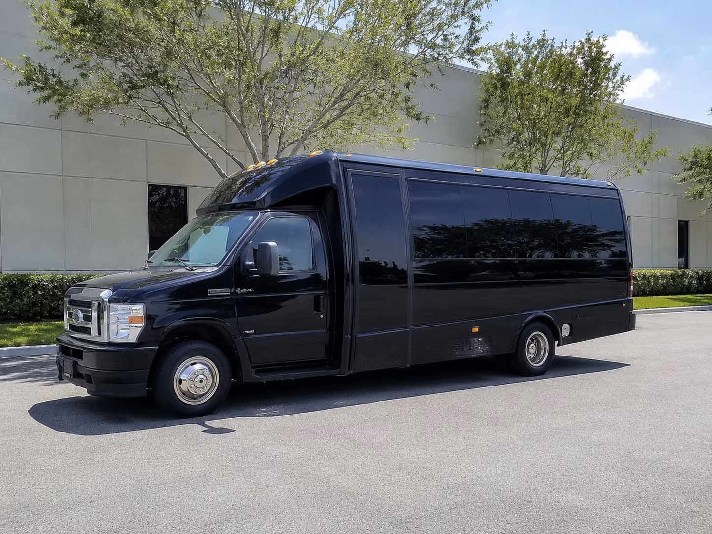 Winston-Salem Corporate Transportation party bus exterior