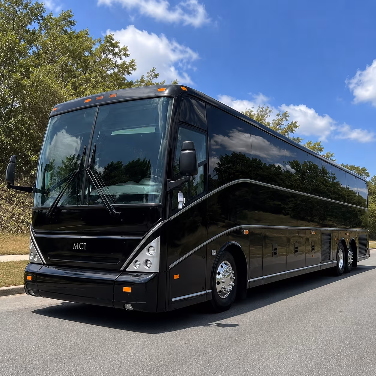 Winston-Salem Corporate Transportation party bus exterior