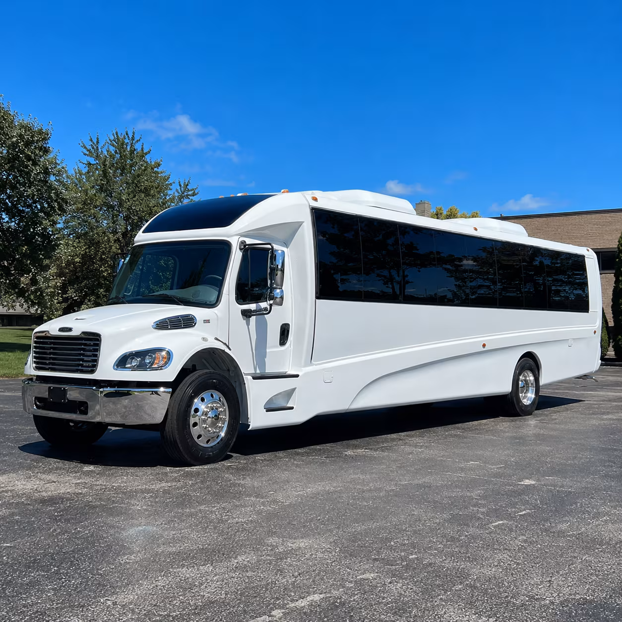 Winston-Salem Corporate Transportation party bus exterior