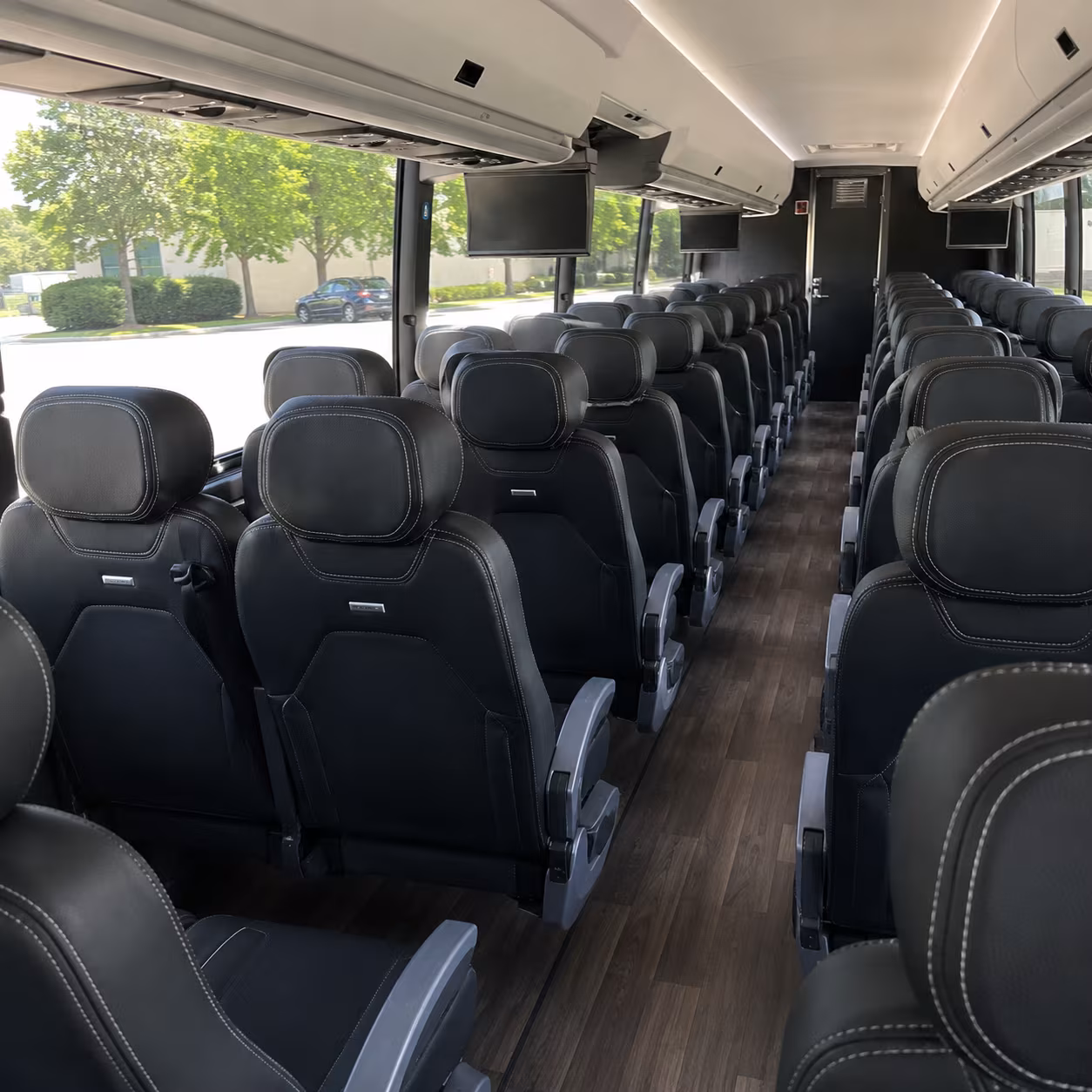 Winston-Salem School Event Transportation party bus exterior
