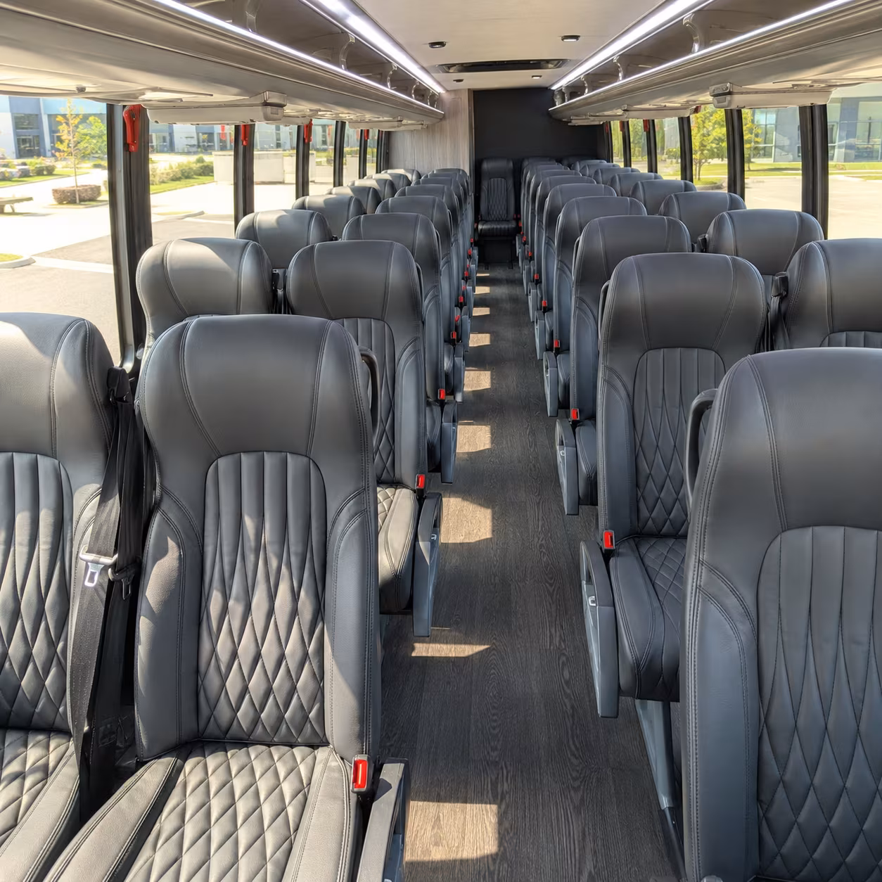 Winston-Salem School Event Transportation party bus exterior