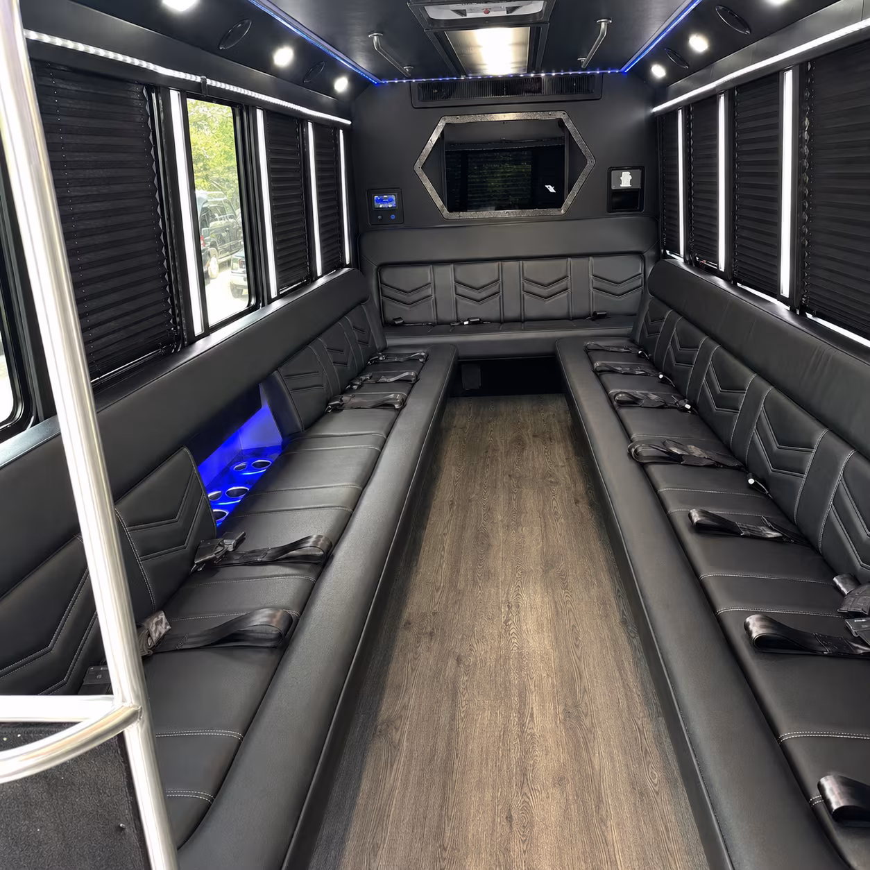 Winston-Salem Sporting Event Transportation party bus exterior