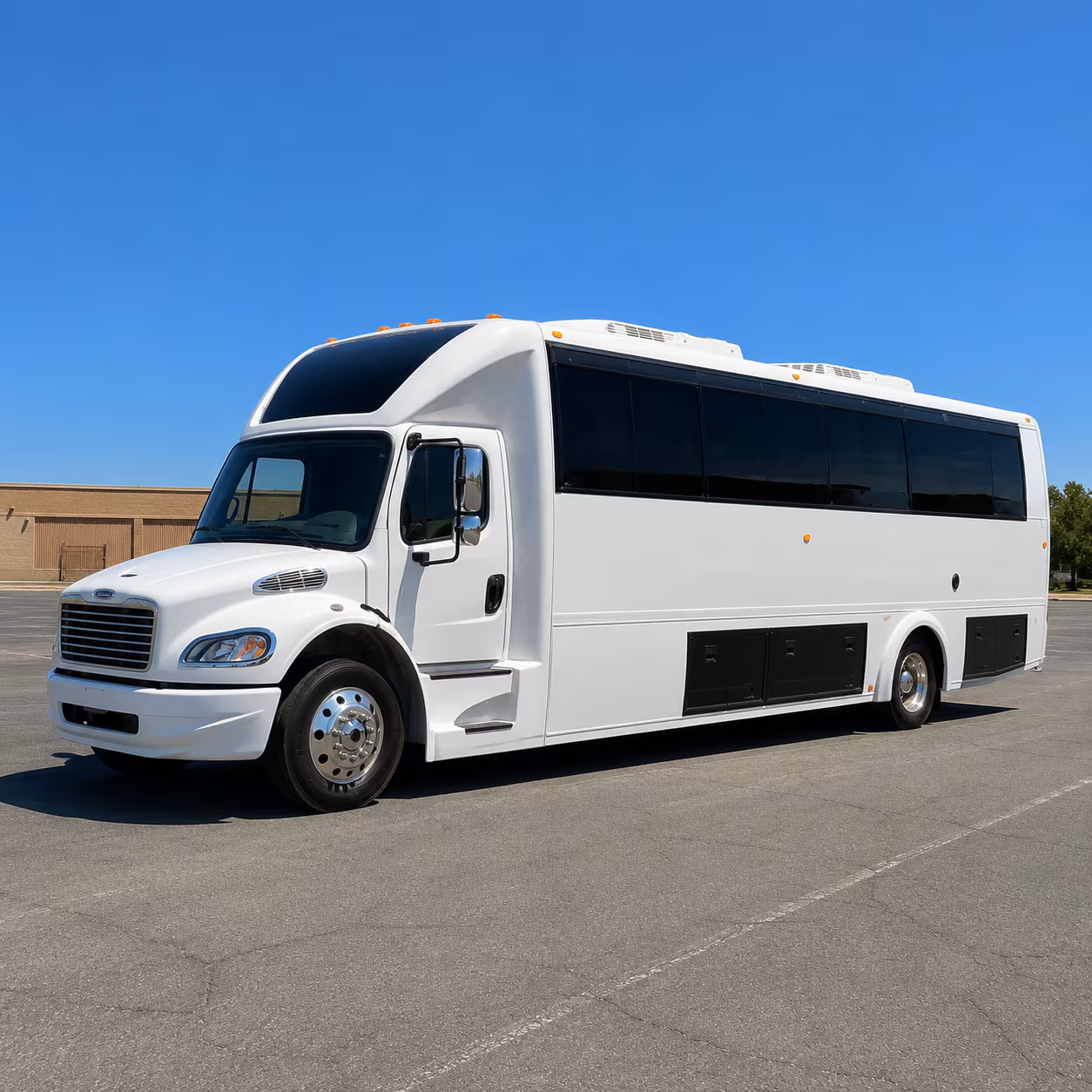 Winston-Salem Sporting Event Transportation party bus exterior