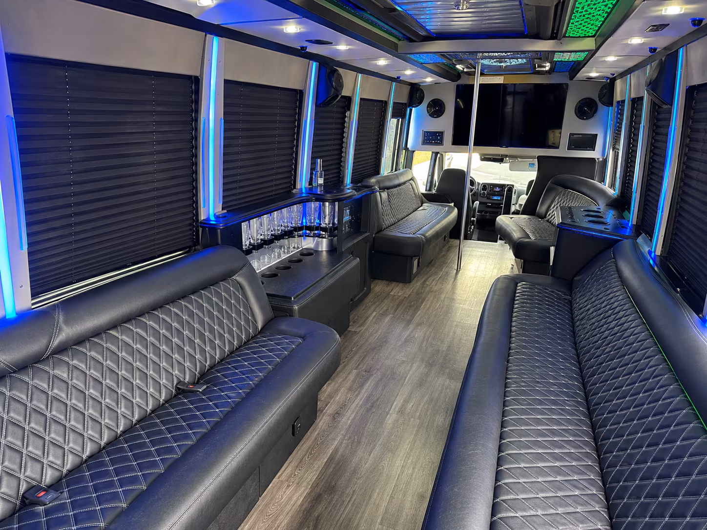 Winston-Salem Wedding Transportation party bus exterior